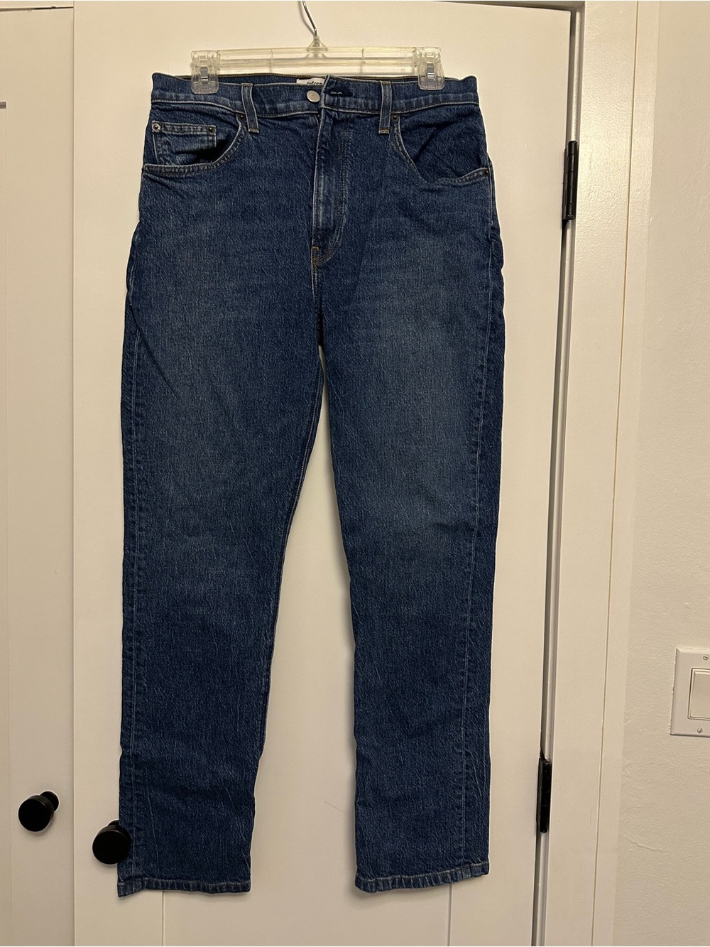 Reformation Dark Blue Women's Straight-Leg Jeans